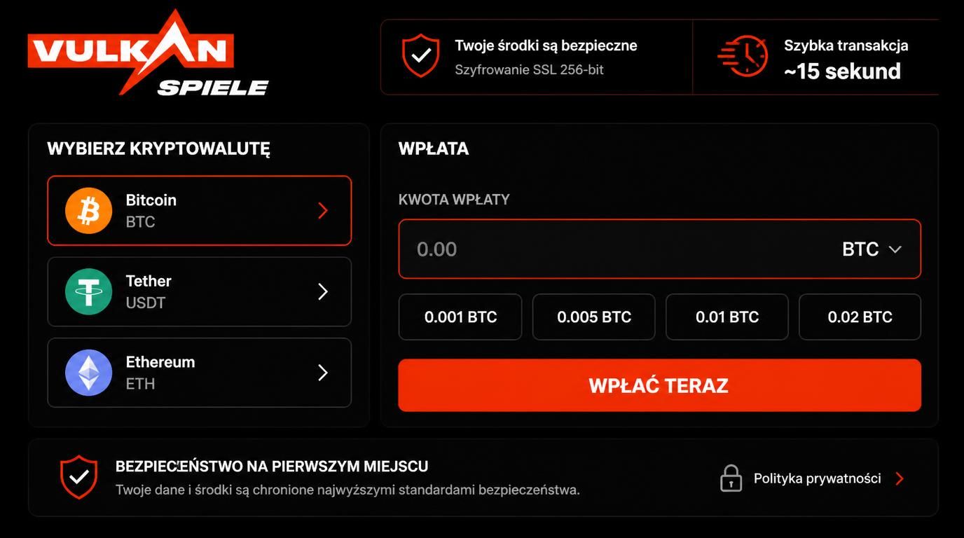 Kryptowaluty i szybki depozyt